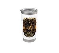 Scorpio Zodiac Vintage Fearless Mind Loyal Heart Stainless Steel Insulated Tumbler