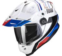 Scorpion ADF-9000 Air Desert Motocross Helmet, white-red-blue, size S for Men