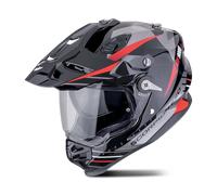Scorpion ADF-9000 Air Feat Adventure Helmet Black/Silver/RedXXL Black,Silver,Red