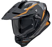 Scorpion ADF-9000 Air Feat, adventure helmet L Matt Black/Silver/Orange
