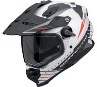 Scorpion ADF-9000 Air Feat, adventure helmet L Matt White/Black/Red