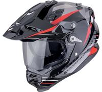 Scorpion ADF-9000 Air Feat Motocross Helmet, black-red-silver, size XL for Men