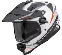 Scorpion ADF-9000 Air Feat Motocross Helmet, black-white-red, size XL for Men