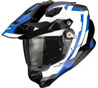 Scorpion ADF-9000 Air Patrol Enduro Helmet, black-white-blue, size XL for Men