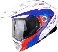 Scorpion ADX-2 Kamps Enduro Helmet, white-red-blue, size M for Men