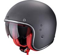 Scorpion Belfast Carbon Evo Solid, open face helmet M Matt-Black/Red
