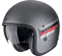 Scorpion Belfast Evo Adonis Jet Helmet, black matt/grey/red, size M (57/58)