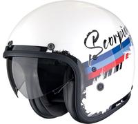 Scorpion Belfast Evo Adonis Jet Helmet, white-red-blue, size S for Men