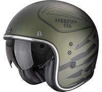 Scorpion Belfast Evo Dawg Open-Face Helmet, black-green, size M for Men