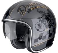Scorpion Belfast Evo Drive Fast Jet Helmet, black/grey/gold, size XS (54/55)