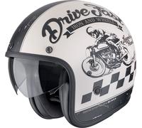 Scorpion Belfast Evo Drive Fast Jet Helmet, black matt/beige, size S (55/56)