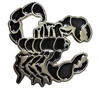 Scorpion Biker Rocker Metal Enamel Motorcycle Badge 25mm Scorpio Brooch