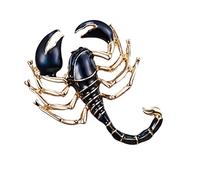 Scorpion Brooch Painting Animal Alloy Insect Enamel Personality Gorgeous Brooch Pin For Women And Men Jewelry Clothes Badge Decor Black Useful and Practical