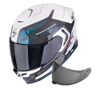 Scorpion Carbon Motorcycle Helmet Exo GT SP Air Flex White Chameleon Motorbike