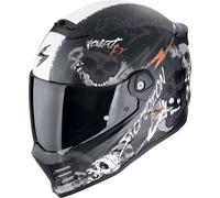Scorpion Covert FX Skullz Helmet, black-grey-orange, size L for Men