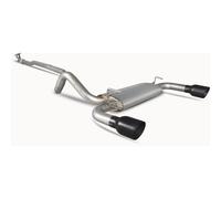 Scorpion Exhaust Cat-Back Twin Daytona BLK - Fiat 500 Abarth 1.4 Turbo 2008 - 2018