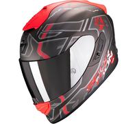 Scorpion EXO 1400 Air Spatium Helmet, black matt/red, size S (55/56)