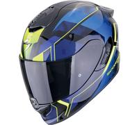 Scorpion EXO-1400 Evo II Air Intensio Helmet, black-blue-yellow, size M for Men