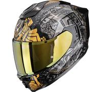 Scorpion Exo-1500 Air Apus Full-Face Helmet, black-grey-gold, size XL for Men