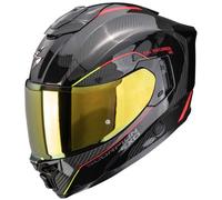 SCORPION EXO-1500 AIR CARBON MUNDI RED YELLOW MOTORCYCLE ECE22.06 TOURING HELMET