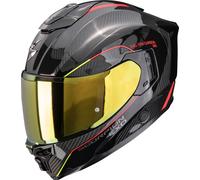 Scorpion Exo-1500 Carbon Air Mundi Full-Face Helmet, black/red/yellow, size S (55/56)
