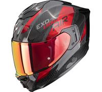 Scorpion Exo-1500 Carbon Air Platted Full-Face Helmet, black-red, size XS for Men