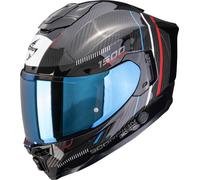 Scorpion Exo-1500 Carbon Air Zity Full-Face Helmet, black-red-blue, size XL for Men