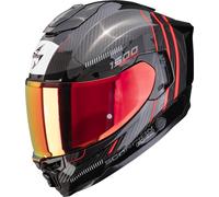 Scorpion Exo-1500 Carbon Air Zity Full-Face Helmet, black-red, size M for Men
