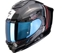 Scorpion Exo-1500 Carbon Air Zity Full-Face Helmet, black/red/blue, size M (57/58)