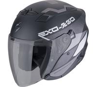 Scorpion Exo-230 Band Jet Helmet, black-silver, size XL for Men