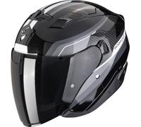 Scorpion EXO-230 Hipe Open-Face Helmet, black-grey-white, size M for Men