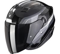 Scorpion EXO-230 Hipe Open-Face Helmet, black-grey-white, size XS 54 55 for Men