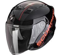 Scorpion Exo-230 QR Jet Helmet, black-red, size XS 54 55 for Men