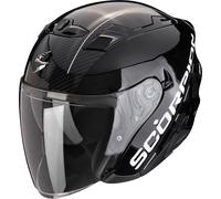 Scorpion Exo-230 QR Jet Helmet, black-silver, size 2XL for Men