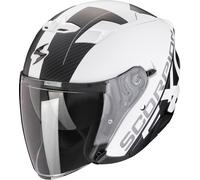 Scorpion Exo-230 QR Jet Helmet, black-white, size XS 54 55 for Men