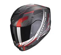 Scorpion EXO 391 Haut Full Face Moto Motorcycle Helmet Black / Silver / Red