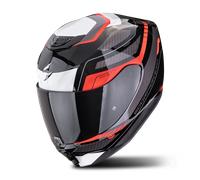 Scorpion Helmet Exo-391 Leo Full-Face – Black/White/Red – Size S (Men)