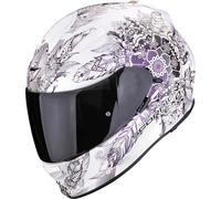 Scorpion Exo-491 Dream Full-Face Helmet, white/purple, size XS (53/54)