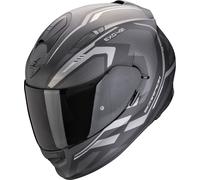 Scorpion Exo-491 Kripta Helmet, black matt/silver, size L (59/60)