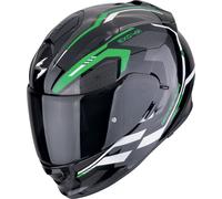 Scorpion Exo-491 Kripta Helmet, black-white-green, size XL for Men