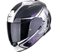 Scorpion EXO-491 Run Helmet, black-white-purple, size L for Men