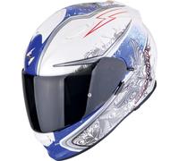 Scorpion EXO-491 Run Helmet, white-blue, size XS for Men