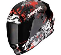 Scorpion Exo-491 Spector Full-Face Helmet, black-white-red, size XS for Men