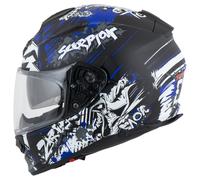 Scorpion Exo-491 Spector Full-Face Helmet, black/blue/white, size XS (53/54)