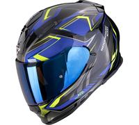 Scorpion Exo-491 Zumo Full-Face Helmet, black-blue-yellow, size 2XL for Men
