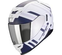 Scorpion Exo-520 Evo Air Banshee Helmet, white-blue, size M for Men