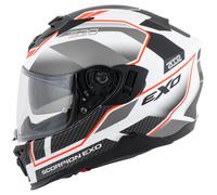 Scorpion Exo-520 Evo Air Lena Full-Face Helmet unisex Matt/White/Silver/Red, XS