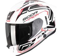 Scorpion Exo-530 Air Slope Full-Face Helmet, black-white-red, size L for Men