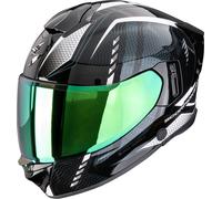 Scorpion Exo-530 Air Theras Full-Face Helmet, black-white-green, size S for Men