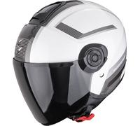 Scorpion Exo-City II Cosmos Open-Face Helmet, black-white-silver, size M for Men